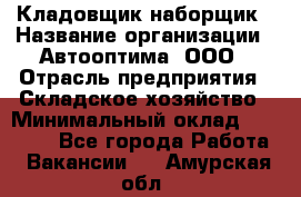 Кладовщик-наборщик › Название организации ­ Автооптима, ООО › Отрасль предприятия ­ Складское хозяйство › Минимальный оклад ­ 25 500 - Все города Работа » Вакансии   . Амурская обл.